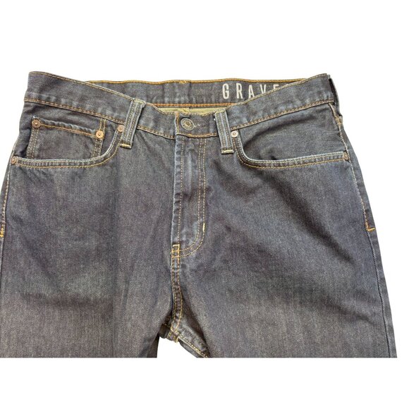 Gravels Slim Fit Mens Denim Jeans 34x32 Blue Cotton Blend Classic 5-Pocket - Picture 5 of 13